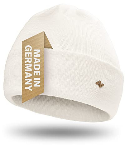NYTTED® Merino Mütze Herren & Damen | 100% feinste Merinowolle | warm, weich & Strechy | Wollmütze Herren & Damen, Wintermütze Herren & Damen, Strickmütze für Herren & Damen, Merino Herren, Wollweiss