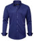 J.VER Chemise Homme Chemisette Homme Manches Longues Chemise Regular Fit Business Classe Casual Chemises Boutonnées Repassage Facile Bleu Marine XXL