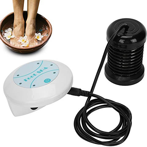 Machine de Bain de Pieds Ionique de Désintoxication, Machine de Désintoxication des Pieds Portable, Machine de Spa de Bain de Pieds pour le Voyage à Domicile, Retrouvez de la Vitalité et(Prise UE)