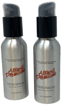 2x ALOE Stencil Premium Abzugsflüssigkeit TATTOO Stempel 160ml - INKgrafiX® Deutschland - PROFI STUDIO - IG60440 - vegan Matritzenflüssigkeit