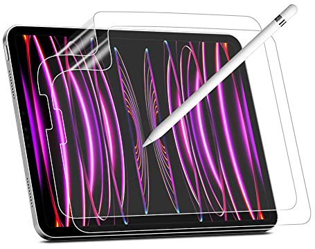 LXEEOLX [2 Unités Paperfeel Protection Écran pour iPad Pro 12.9 (2022 2021 2020), Protection d’écran pour Dessiner, écrire et Prendre des Notes [Anti-Reflet][Anti-Empreintes Digitales]