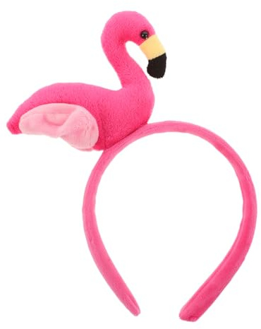 minkissy Serre-tête Flamant Rose Accessoire de Cheveux Créatif pour Anniversaire ou Fête Motif Rose