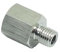 CDQBWKJGFJ 1 Stück 1/8 NPT Rohr weiblich x M8 * 1 männlich metrisch Gauge Adapter 304 Edelstahl