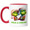 Kiddle-Design Personalisierte Anti Weihnachten Tasse Rot Weihnachtstasse Lustig mit Name Weihnachten Nikolaus Fun Geschenkidee Wichtelgeschenk für Paare