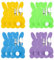 badaren Filz Bestecktasche Ostern*12pcs, Bestecktasche Filz Hase, Besteckhalter Osterhase, Set Deko Ostern Hase Bestecktasche, Wiederverwendbar Hasenform Bestecktasche Tischdeko