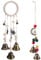 GORGECRAFT 2Pcs 2 Style Iron Witch Bells Magic Wind Chimes Door Knob Hanger With Wood Bead Alloy Moon Star Witchcraft Decor Doorknob Hanging Bells for Home Door Window Tree Wall Car Decorations