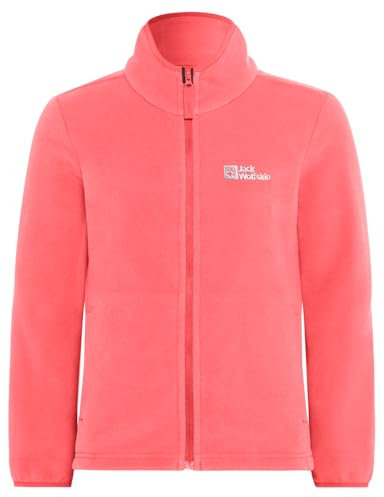 Jack Wolfskin Unisex Kinder Taunus Fleece-Jacke, Sunset Coral, 92 EU