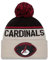 New Era Arizona Cardinals NFL 2024 Sideline Historic Sport Knit Beige Schwarz Bommelmütze - One-Size