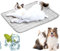 LURNODY 27,5 * 21,6 Zoll Kühlmatte für Hunde Selbstkühlende Kühlmatte Hund Kühlmatte für Haustiere Kühlendes Katzenbett für Den Sommer, Geeignet für Bodensofa, Zwinger, Autositz, Rasenkühlung (Grau)