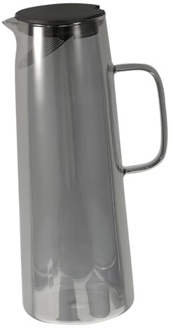 SECFOU Glaskaraffe Mit Deckel Große Wasserkaraffe Für Kalte Getränke Hitzebeständig Für Tee Und Kaffee Elegantes Design Für Täglichen Gebrauch Und Besondere Anlässe