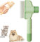 CHUNLIGOUJI Selbstreinigender Flohkamm für Haustiere, selbstreinigender Katzenkamm, Haarbürste, Flohkamm, Kamm zur Entfernung von Tierhaaren, Flohkamm, Fellpflegebürste (green1pcs)