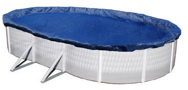 OOGarden - Bâche de Protection 8,20 x 4,65m pour Piscine Acier Ovale 7,30 x 3,75m