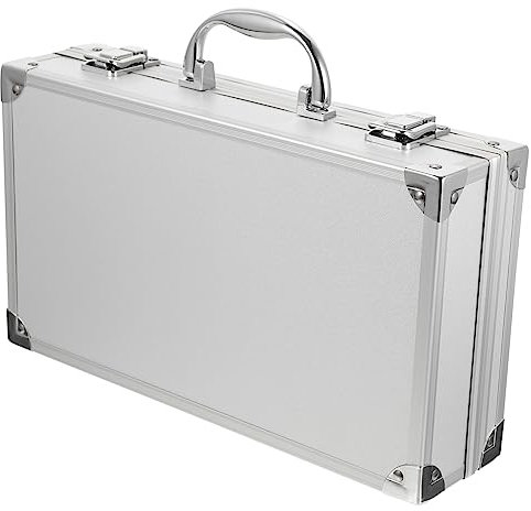 Valigetta Porta Utensili in Alluminio 12 Pollici Custodia Strumenti Resistente Antiruggine Con Maniglia Per Casa E Viaggio