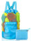 Bolsa Playa Juguetes Malla, Bolsa Grande de Malla para Juguetes de Playa, Bolsa de Juguete de Playa, Bolsa Playa Plegable, para al Aire Libre Natación Piscina Viajes Toallas Juguetes (Azul)