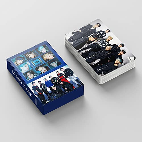 KWIBYBGS Ateez Lomo Karten 55 Stück Ateez Neues Album Die Welt Ep.1 : Bewegung Guerrilla Lomo Karten Ateez Postkarten Ateez Fotokarten
