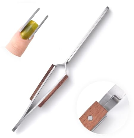 KADS Herramienta de modelado de uñas, puntas de gel UV acrílicas, pinzas de escultura con clip para decoración de uñas, multifunción, pellizco de uñas
