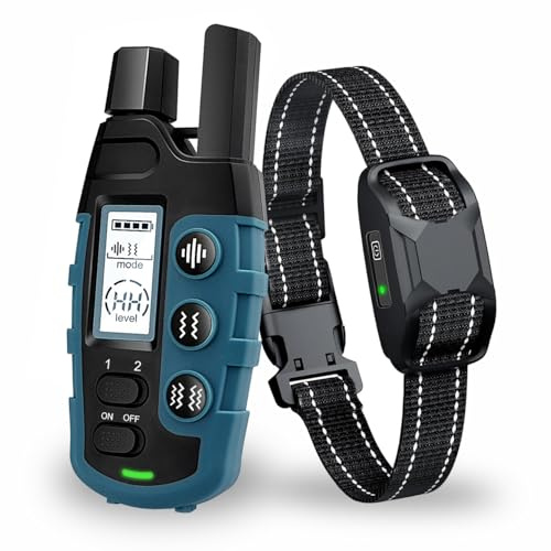 Anti Barking Collar with Remote 3300ft, Dog Training Collar Vibration/Sound | 3 Modes & Safety Lock, Effective for Small Medium Large Dogs, Rechargeable IP67 Waterproof, Stop Dog Barking Humane Solution