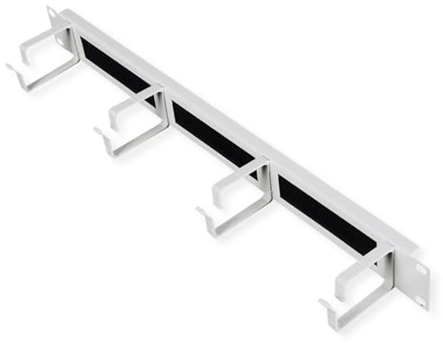 ROLINE 19-Zoll Rangierpanel 1 HE, mit Bürstenleiste 44x60mm grau