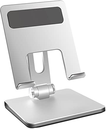 Keenso Tabletthållare, Tablettstativ, Aluminiumlegering Anti Slip Foldbar Design med Stark Bärkapacitet för Användningen Av Hemmakontoret