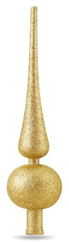 Spitze Gold Christbaumspitze Baumspitze Spitze Aufstecker für Tannenbaum Tannenbaumspitze Weihnachtsbaum Weihnachten (Spitze-Gold)