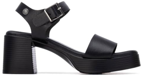 REFRESH - Sandalen Damen Schwarz - Bequeme und vielseitige Schuhe - Casual Mode - Modell 17509701 (Größe 38)