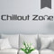 WANDKINGS Wandtattoo Chillout Zone 100 x 11 cm dunkelgrau - erhältlich in 33 Farben