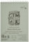 SMLT EB-50TS Authentic Line A4 Skizzenblock, besonders weiß und glatt Bristolpapier, 185 gsm, 50 Blatt, mit Perforation, recycelter Deckel und Doppelspirale