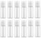 12 STÜCKE Leere Durchsichtigen Kunststoff Probe Flasche Reisebehälter Glas Topf mit Flip Deckel Perfekt für Make-Up Emollient Wasser Duschgel Emulsion Flüssigkeit Comestic Containern (20ml)