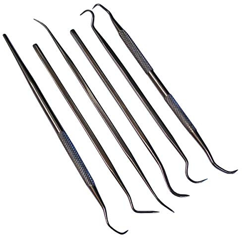 Pick- und Haken-Set für Dichtungsentfernung, Schaber, Reinigung etc. sortiert, 6 Stück