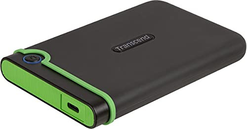 Transcend 2TB StoreJet 25M3C rugged 2.5'' external hard drive USB Type-C USB 3.1 Gen 1 interface Iron Gray-TS2TSJ25M3C