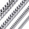 ChainsHouse Männer Kette Edelstahl Halskette Herren Miami Kette Silber Panzerkette 13mm Massiv Kubanische Kette 66cm Gliederkette Robuste Glieder-Halskette ohne Anhänger Schmuck für Jahrestag