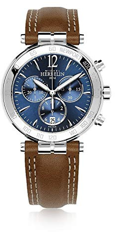 Michel Herbelin Herren Uhr 37654/AP15GO Newport Leder Quarz