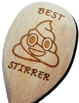 Best Shit Stirrer Wooden Baking Spoon Present Biggest Greatest Gift