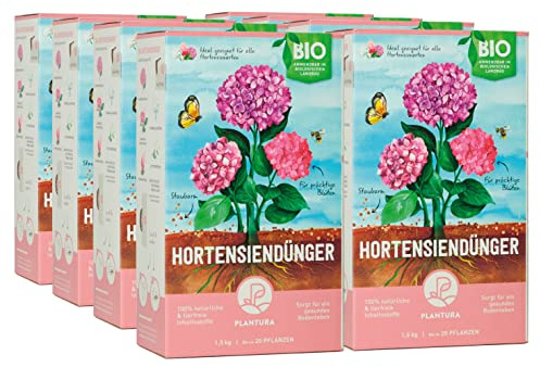 Plantura Bio-Hortensiendünger mit Langzeitwirkung, für Topf & Beet, tierfrei & Bio, 12 kg