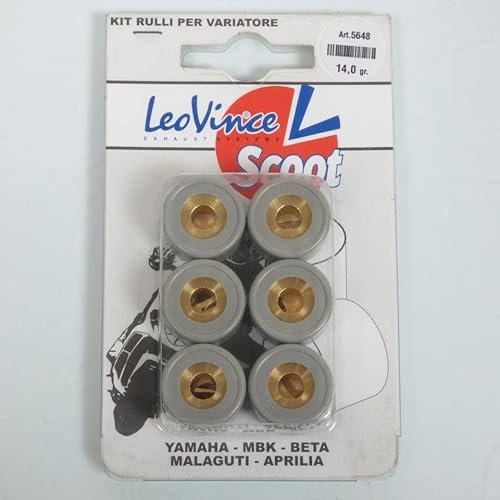 Galet rouleau de variateur Leovince compatible avec Scooter Yamaha 125 Xmax 20x12 14Grs