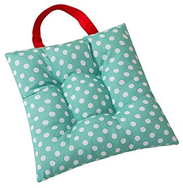 NMDCDH Kinder Preium Square Sitzpolster Highten Stuhlkissen Gemütliches weiches Sitzkissen Modepunkte für Kindergarten Kindergarten Kinder 27x27cm Grün