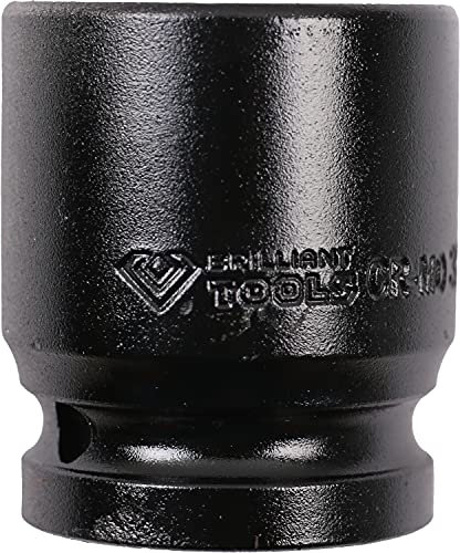 BRILLIANT TOOLS BT025602 Douille à chocs 12 pans 3/4, 30 mm, version courte [Powered by KS TOOLS], Aucune