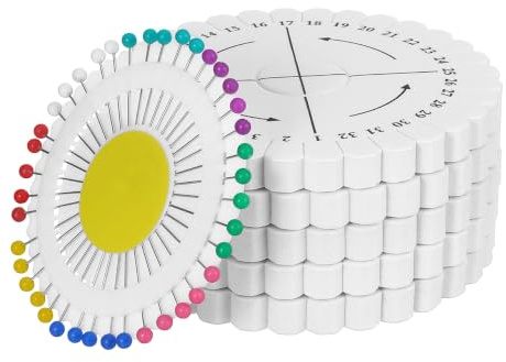 Healifty 5pcs Braiding Disk with Pin 10cm Round Kumihimo Disc Beading Cord Braiding Plate Foam Looms Weaving Board for DIY Bracelet Jewelry Knitting Tool