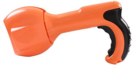 ROSETOR 1 x Kotschaufel für Haustiere, tragbar, für Gras, Schmutz, Kies, Rasen, Abfälle, hochfestes Material, Haustier-WC, Outdoor, Orange