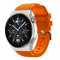 Strap-it Silikonarmband Orange - Passend für Huawei Watch GT 3 Pro 46mm - Armband für Smartwatch - Ersatzarmband - Huawei Watch GT 3 Pro 46mm