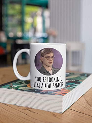 Jeffrey Dahmer Kaffeetasse, Serienmörder-Tasse, Serienmörder-Tasse, True Crime Geschenk, lustige Gothic-Tasse, Horror-Geschenk, Ted Bundy 325 ml Tasse