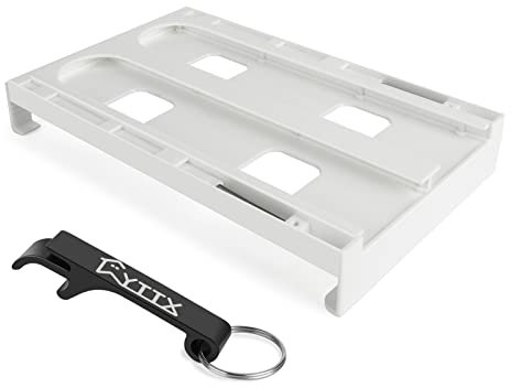 YTTX Soporte para latas de nevera, organizador de latas de cerveza para refrigerador [solo latas de calibre de 5,3 cm] Organizador para colgar hasta 8 latas de soda, organizador para refrigerador,