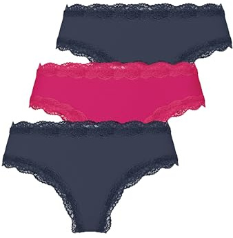 MUSTANG Panty Unterwäsche Unterhose Slip Baumwolle Modal Elasthan Damen 3er-Pack