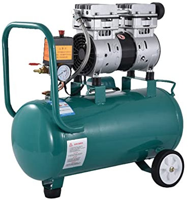 PIGENE Adjustable Small submersible pump 750-30L High Pressure Air Pump Portable Mute Oilless Air Compressor Copper Motor Two-Cylinder Air Compressor 220V 1400r/min