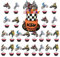 Motorrad Tortendeko, 25 Stück Deko Geburtstag Junge Kuchen, Cake Topper, Happy Birthday Kinder, Cupcake Deko, Motorrad Theme für Kinder