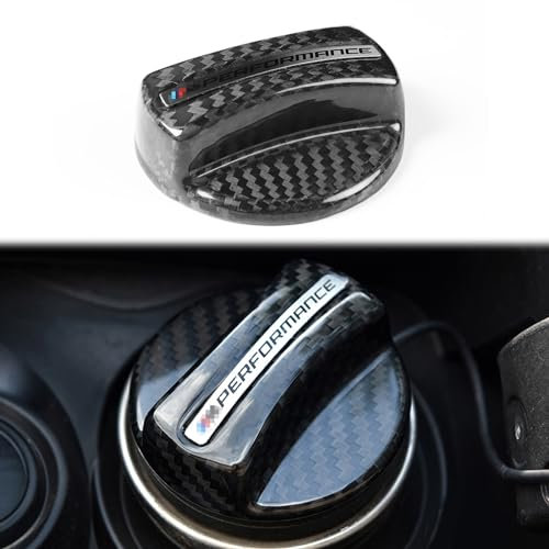 FINMOKAL Universal Kohlefaser Auto Kraftstofftank Öl Tankdeckel Dekor für BMW F87 F82 M2 M4 M5