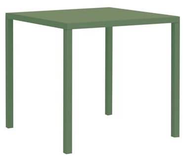 Mondo Viro Gartentisch Quatris aus Metall, rechteckig, 80 x 60 cm, 75 h (Minze)
