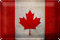 Schild Blech 30x20cm - Made in Germany - Flagge Kanada Fahne Metall Deko Blechschild