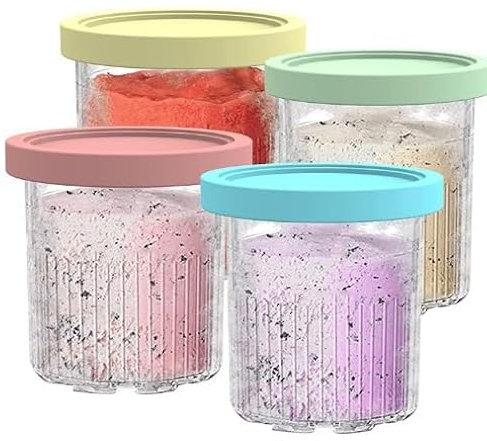 Creami Creamy Deluxe Eisbecher für NC500 NC501 4 Stück HQ-6541