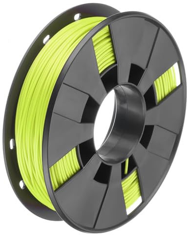 QUARKZMAN 1.75mm Filamente PLA fluoreszierendes Gelb 0.25KG Maßgenauigkeit +/- 0.05mm für 3D-Drucker